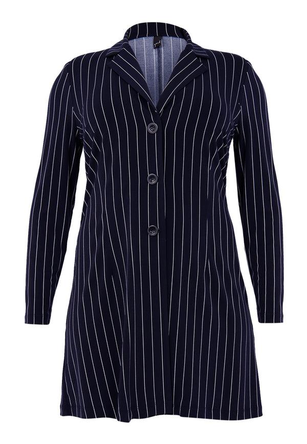 Yoek Lange Blazer DOLCE PINSTRIPE - Blauw