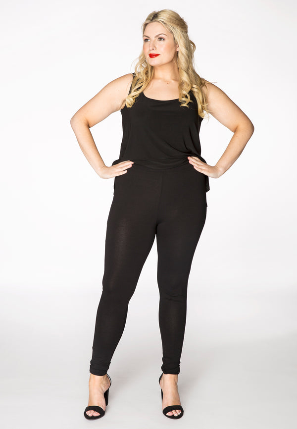 yoek Legging long DOLCE - Zwart