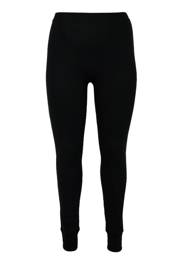 Yoek Legging Rib LOUNGE - Zwart