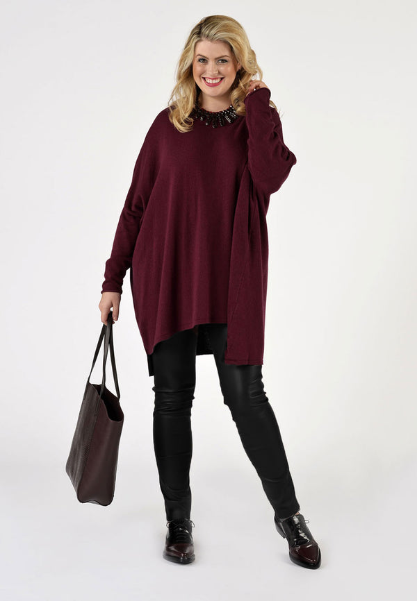 yoek Leren legging full stretch - Rood