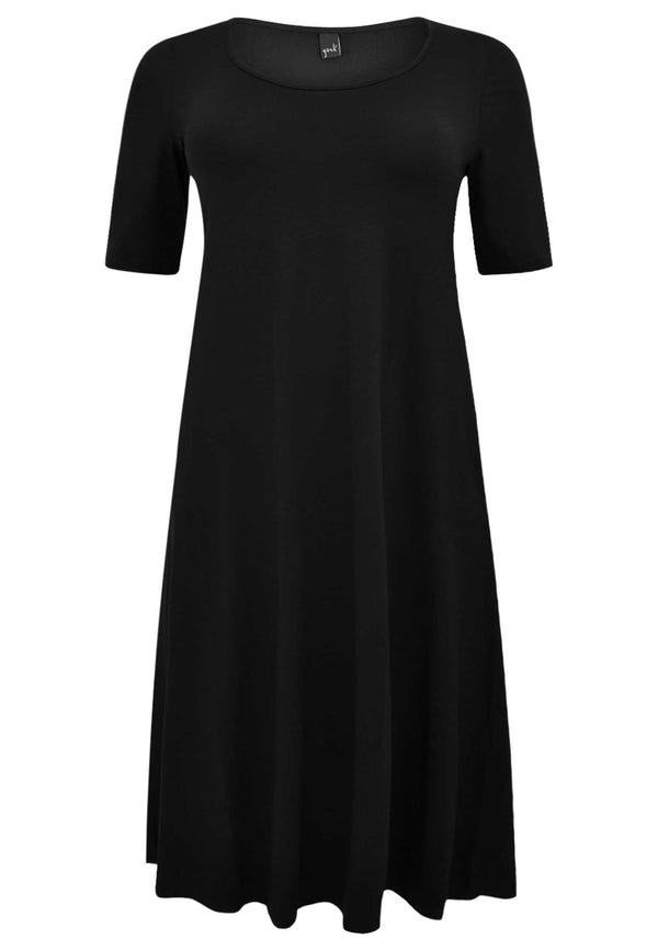 Yoek Long Dress VI/EA - Zwart