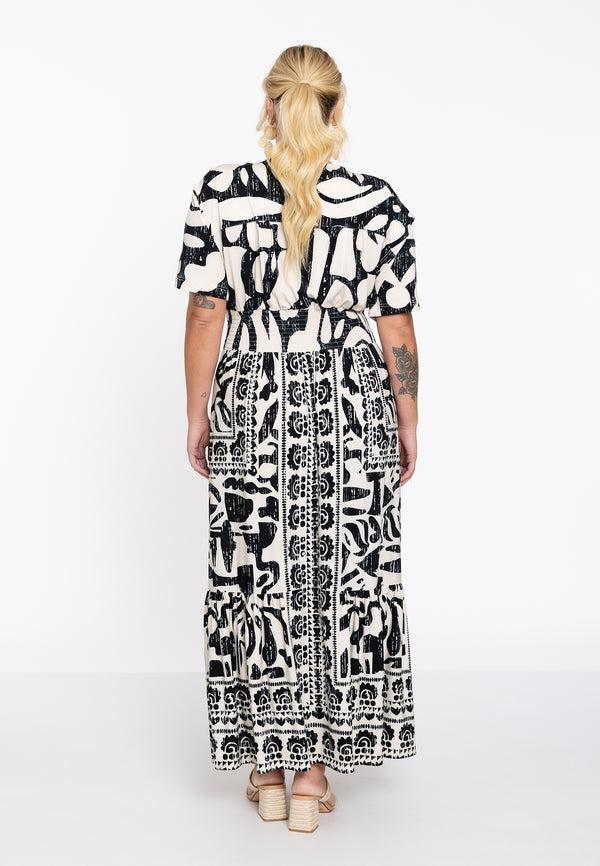 Yoek Maxi-jurk Gipsy LINA - Ecru