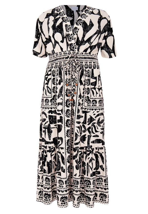 Yoek Maxi-jurk Gipsy LINA - Ecru