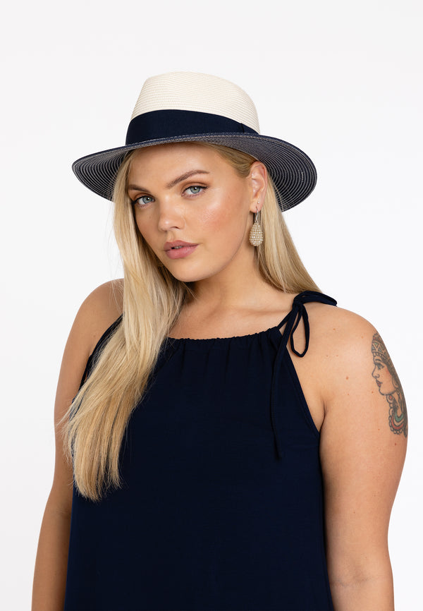 Yoek Naledi Ivory/Navy - Blauw