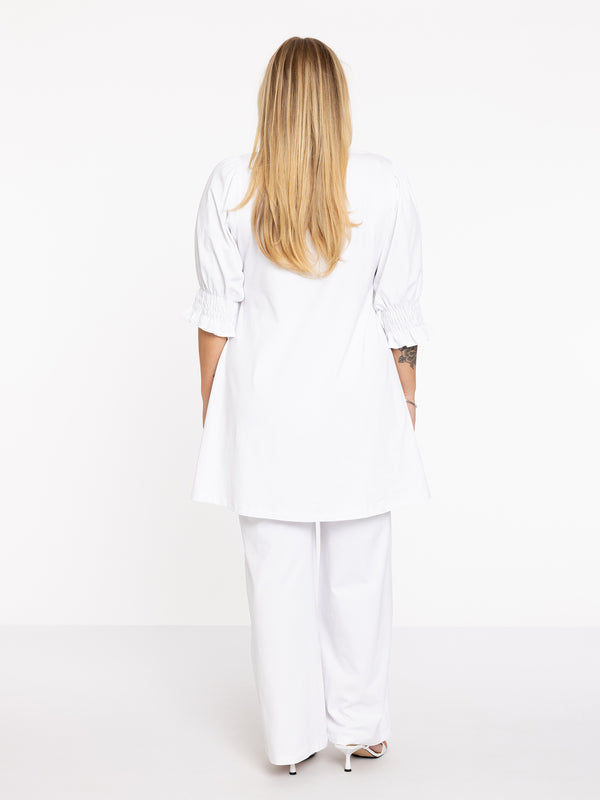 Yoek Pantalon Lang COTTON - Wit