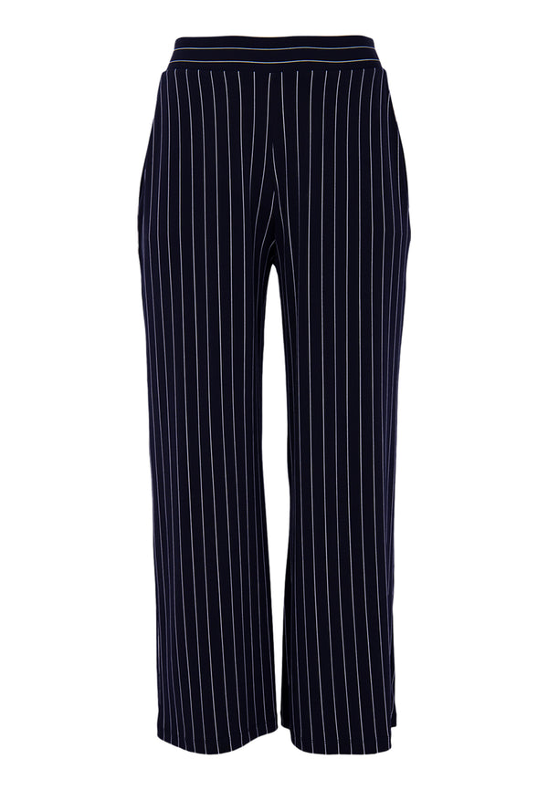 Yoek Pantalon Loose Fit DOLCE PINSTRIPE - Blauw