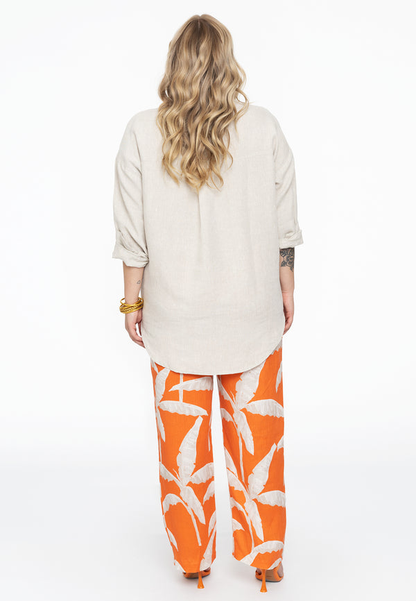 Yoek Pantalon PALM TREE - Oranje