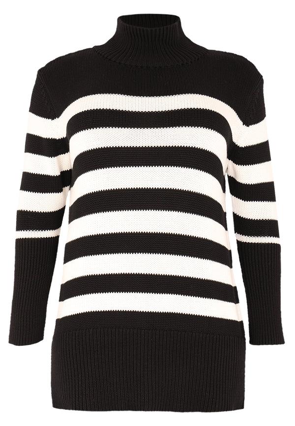 Yoek Pullover Breton - Zwart