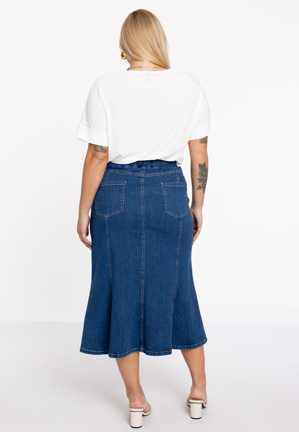 Yoek Rok Slim Flared Denim - Indigo