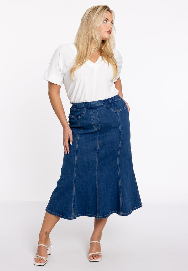 Yoek Rok Slim Flared Denim - Indigo