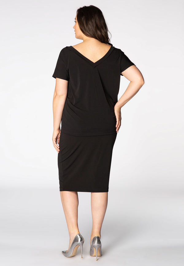 Yoek Rok Stretch DOLCE - Zwart