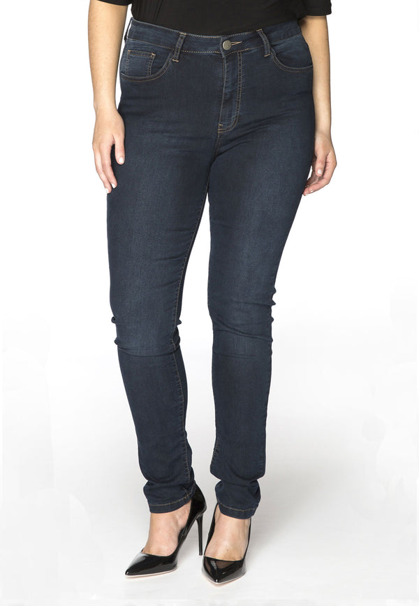Yoek Shaping Skinny Jeans 5p - Donker Indigo