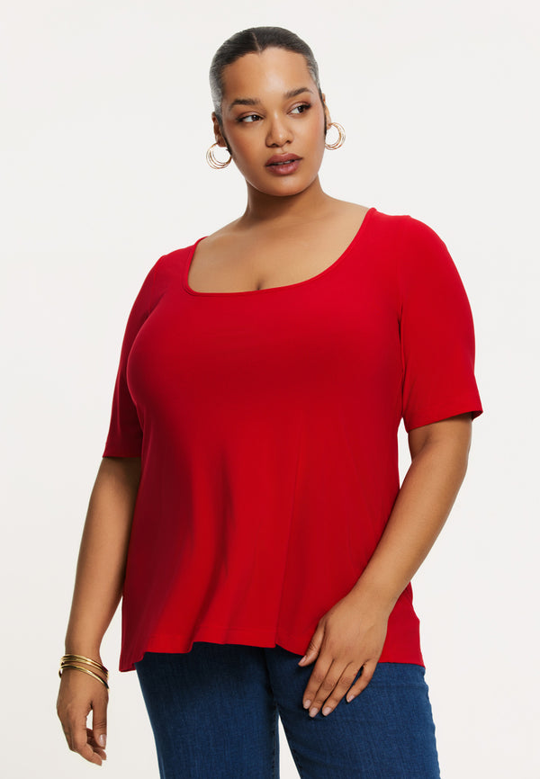 yoek Shirt DOLCE - Rood
