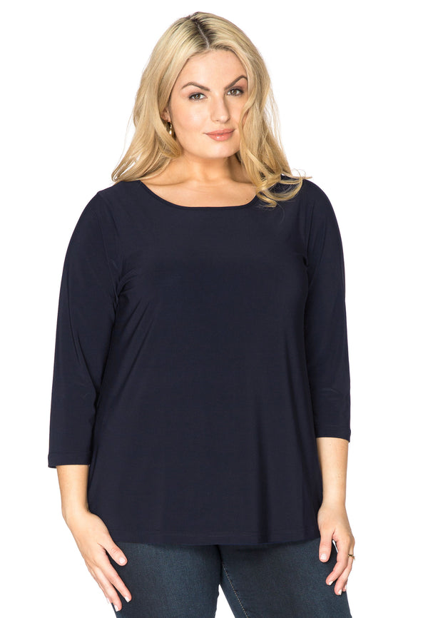 yoek Shirt driekwart mouwen DOLCE - Blauw