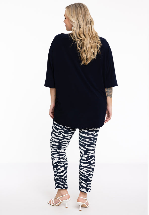 Yoek Shirt Kimono Mouw DOLCE - Blauw