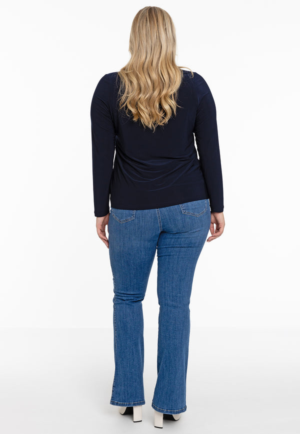 Yoek Shirt Long Sleeve DOLCE - Blauw