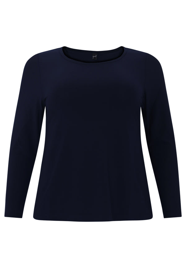 Yoek Shirt Long Sleeve DOLCE - Blauw