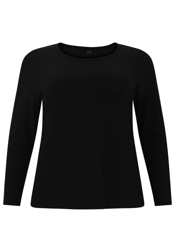 Yoek Shirt Long Sleeve DOLCE - Zwart