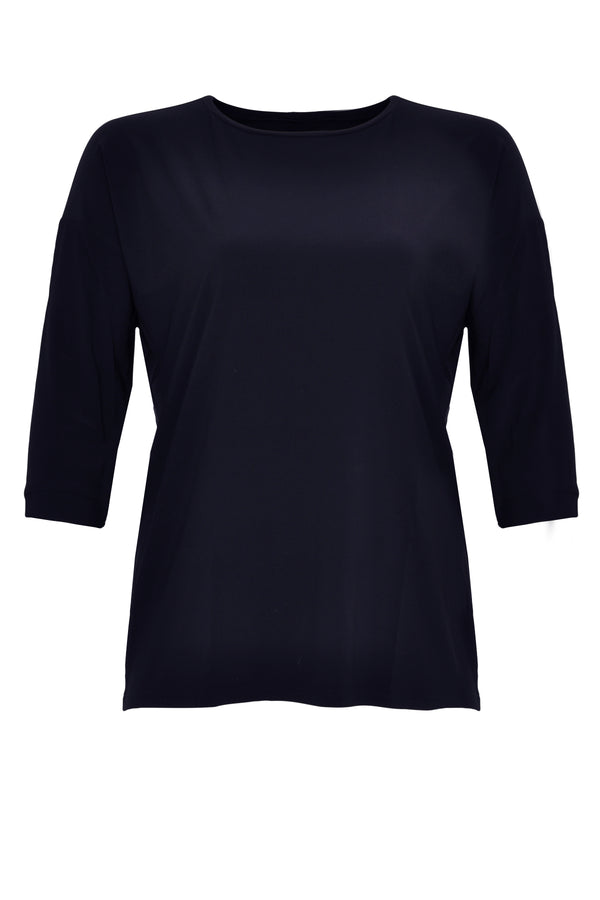 Yoek Shirt Wide Driekwart Mouwen DOLCE - Blauw