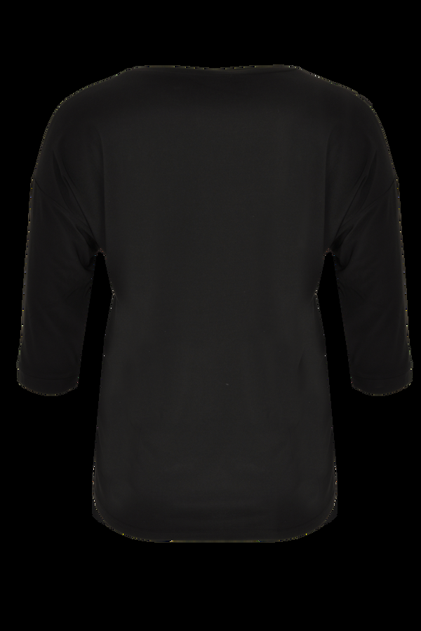 Yoek Shirt Wide Driekwart Mouwen DOLCE - Zwart