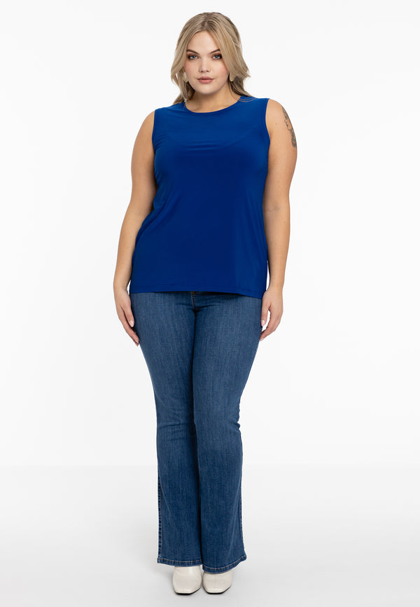 yoek Singlet fitted DOLCE - Indigo