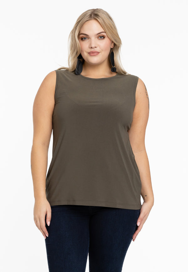 yoek Singlet fitted DOLCE - Lichtgroen