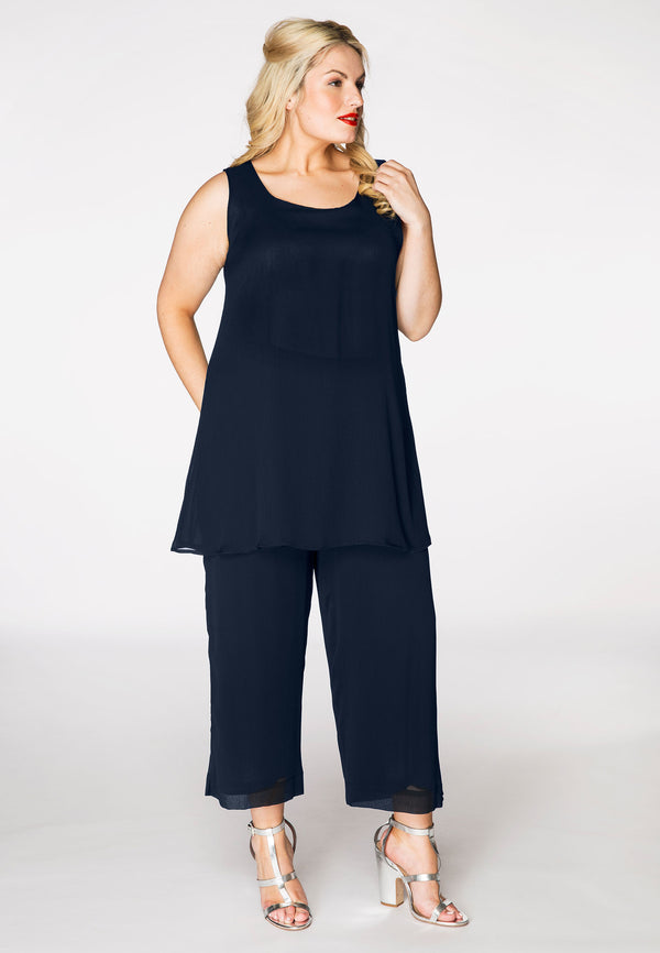 Yoek Singlet Flare Uni VOILE - Blauw