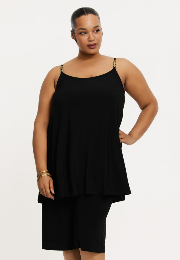 yoek Singlet swing DOLCE - Zwart