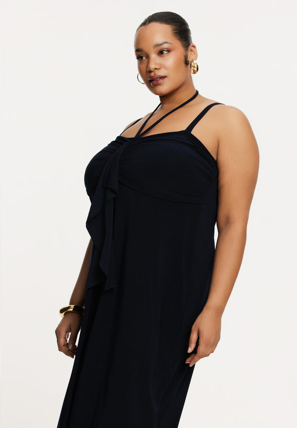 yoek Spaghetti-jurk DOLCE - Blauw