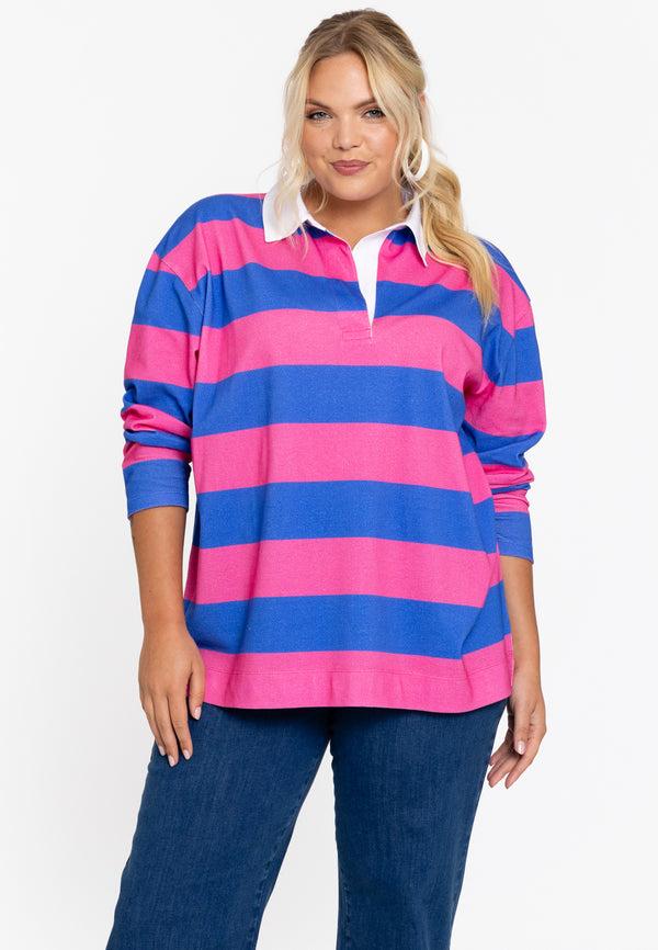 yoek Sweat POLO - Roze