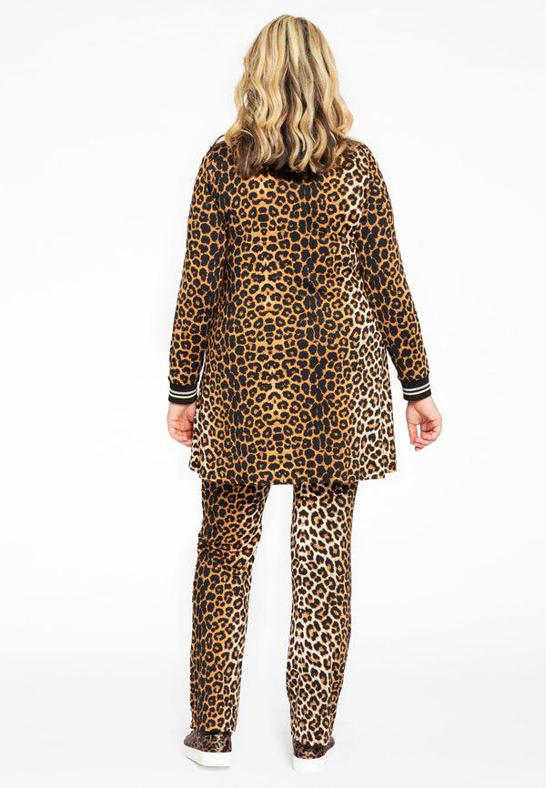 Yoek Sweatshirt LEOPARD - Bruin