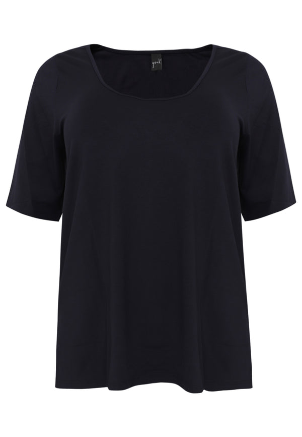 Yoek T-shirt A-lijn VISCOSE - Blauw