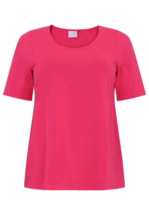 yoek T-shirt COTTON - Roze