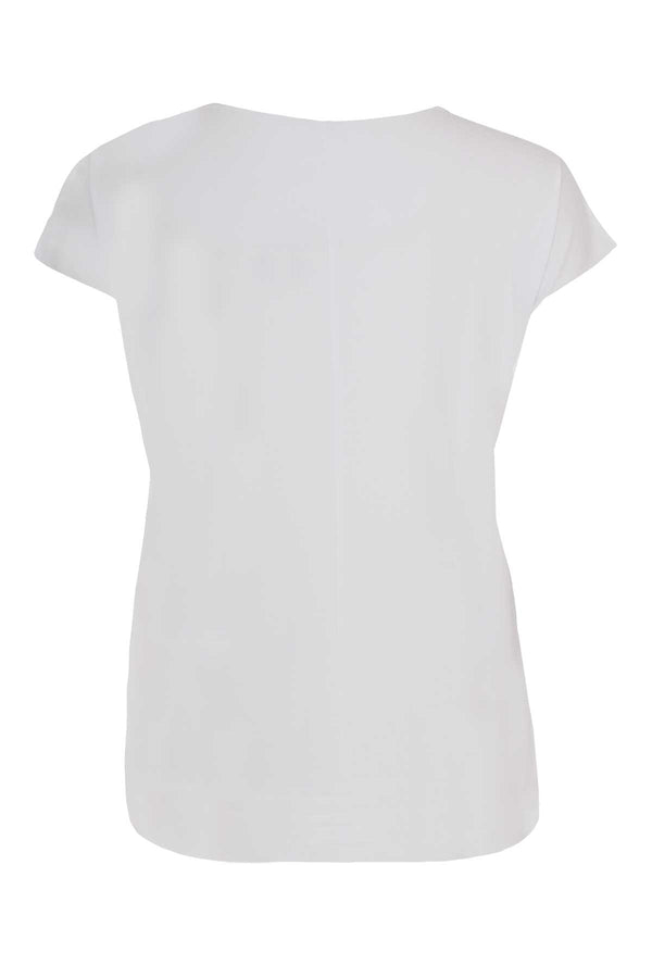 Yoek T-shirt Kapmouwen COTTON - Wit