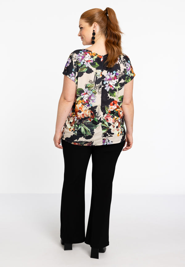 Yoek T-Shirt Mouwloos BOUQUET - Mid Brown