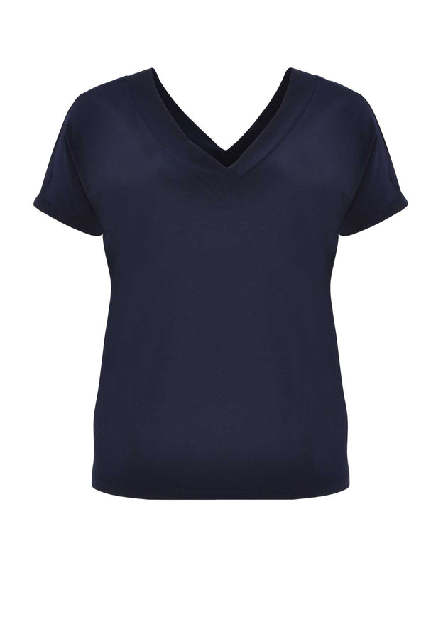 Yoek T-shirt V-hals DOLCE - Blauw