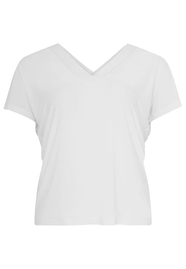 Yoek T-shirt V-hals DOLCE - Wit