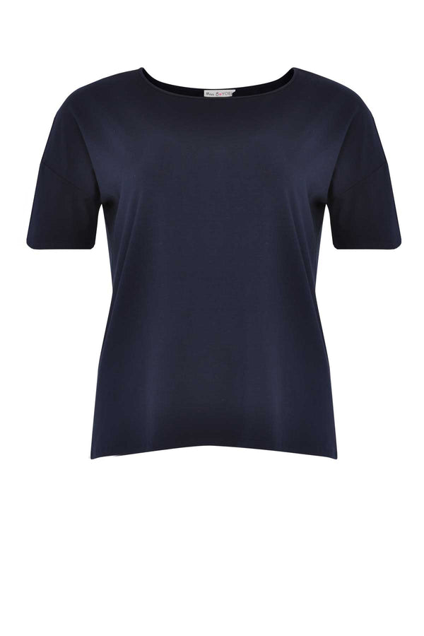 Yoek T-shirt Wijd COTTON - Blauw