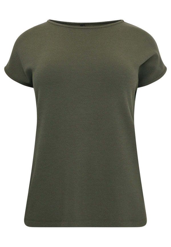 Yoek T-Shirt Wijd DIAGONAL - Groen