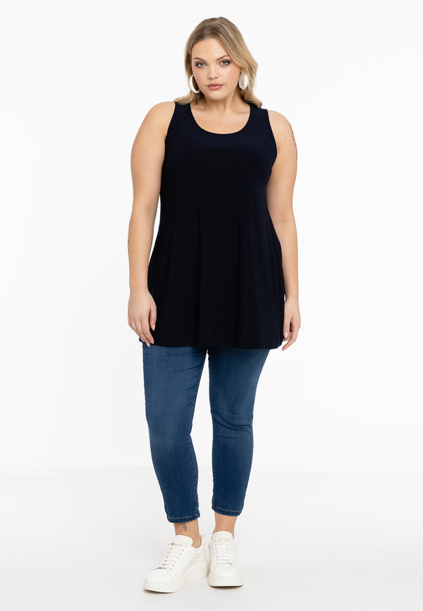 Yoek Top Flare DOLCE - Blauw