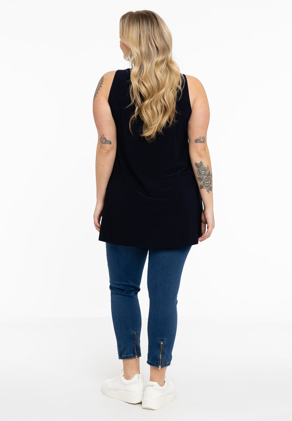 Yoek Top Flare DOLCE - Blauw