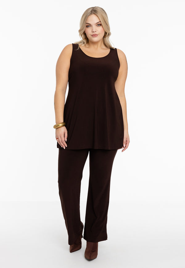 Yoek Top Flare DOLCE - Bruin