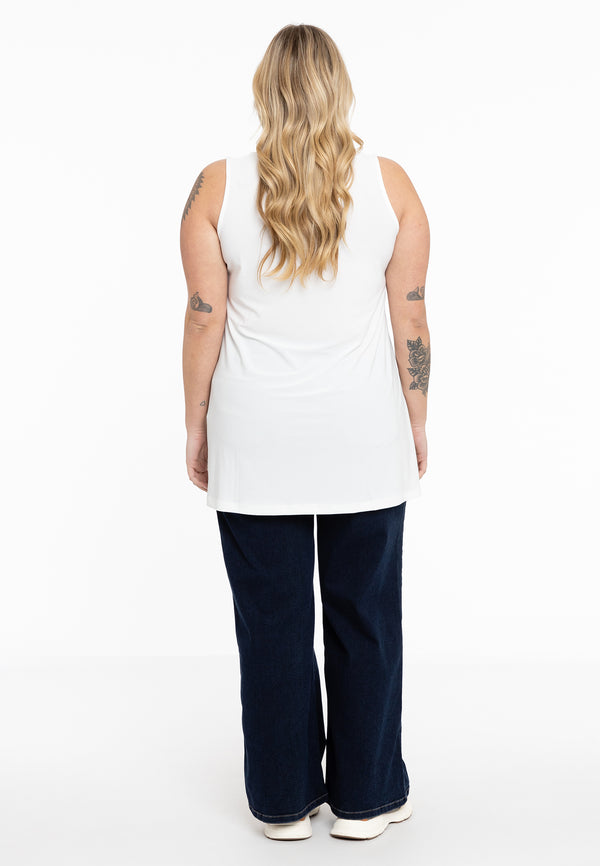 Yoek Top Flare DOLCE - Ecru