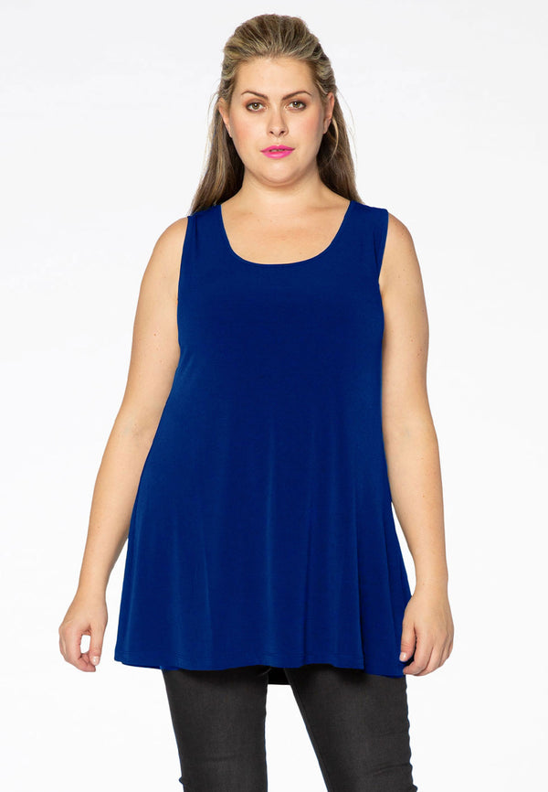 yoek Top flare DOLCE - Indigo