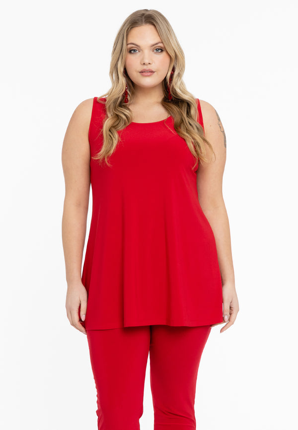 yoek Top flare DOLCE - Rood