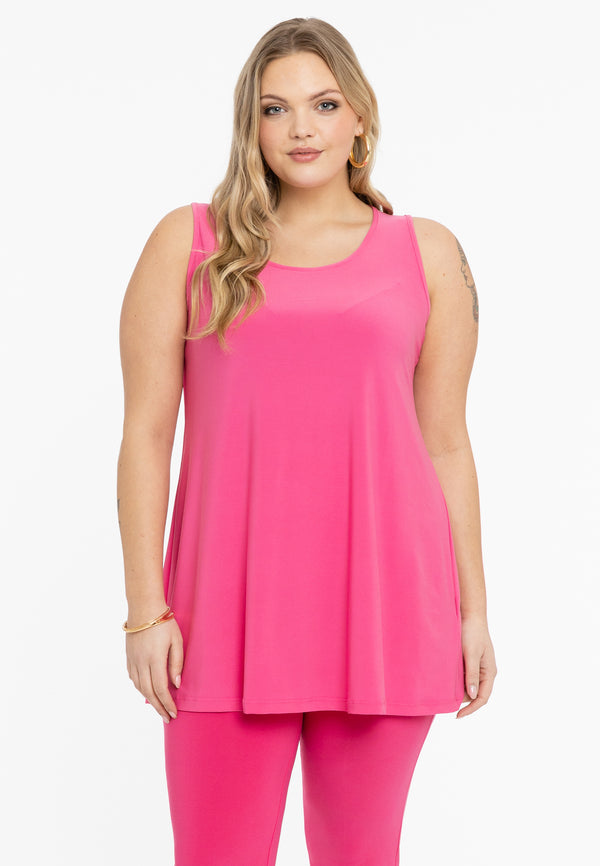 yoek Top flare DOLCE - Roze