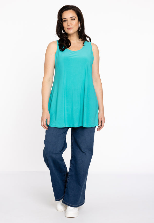 Yoek Top Flare DOLCE - Turquoise