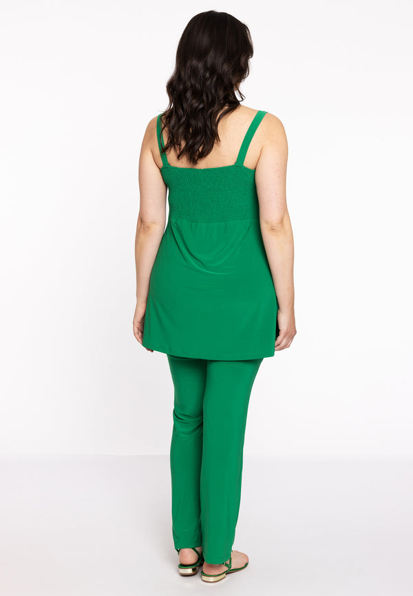 Yoek Top Met Bandjes DOLCE - Groen