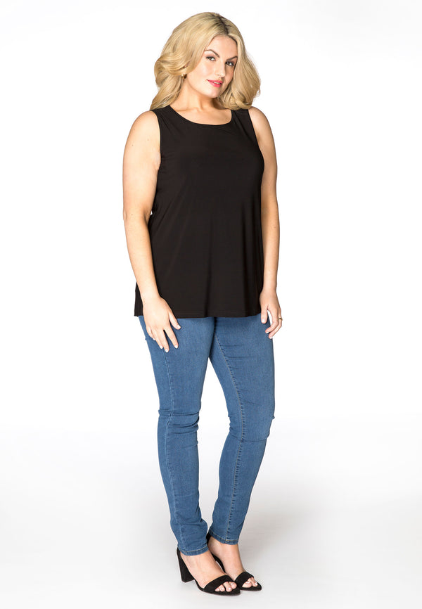 Yoek Top Relax Fit DOLCE - Zwart