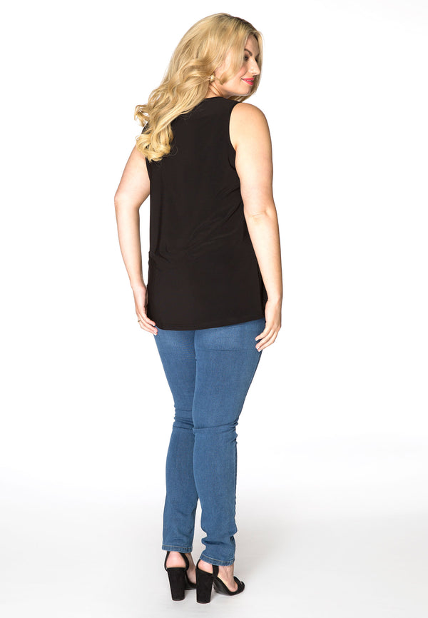 Yoek Top Relax Fit DOLCE - Zwart